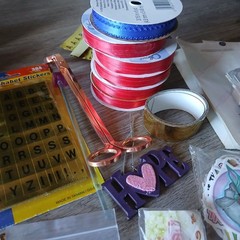 Craft Lot Crafting Supplies Water Color Pencils Glitter Stamps Embellishments
