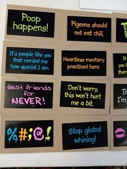 Wacky Rectangles – Funny Sayings – SET OF 16 Vending Stickers | Decals Humor