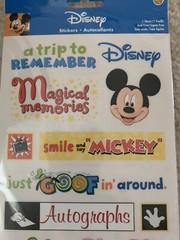Disney A Trip To Remember Autographs Disneyworld Disneyland Sandylion Stickers