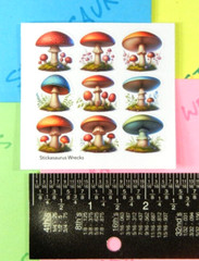 Colorful Mushrooms Mini Mod Sticker Sheet