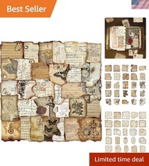Vintage Journaling Stickers,Scrapbook Supplies for Planners,100Pcs Junk Journ…