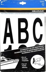 3-Inch Black Die-Cut Letters & Numbers Kit – Self-Adhesive Vinyl for Easy Use