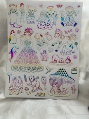Large Lisa Frank Foil Sticker Sheet