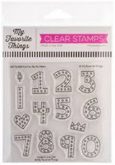 MY FAVORITE THINGS – CLEAR ACRYLIC STAMP – HIP HIP YAY NUMBERS