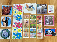 Vintage 80s 90s Sticker Lot: Animals, Smile Makers, Reward, New And Partial READ