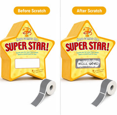 50 Pack Scratch Off Cards Classroom Prizes Elementary DIY Custom Scratch Off Tic
