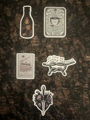 Dark Romance Reading Stickers Set Of 15