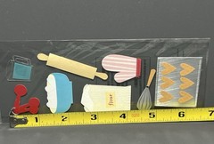 Jolee’s Dimensional Stickers Scrapbooking Baking Theme Kitchen Cooking