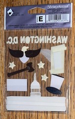 JOLEES WASHINGTON DC Title WHITE HOUSE US CAPITOL Monument 3D Scrapbook Stickers