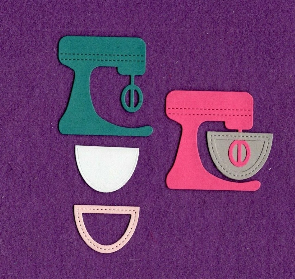 Baking MIXER # 2 cooking die cuts scrapbook cards