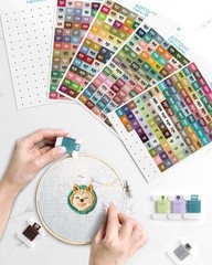 Label Stickers for Diamond Painting 2 Set 489 Colors Stickers Kits Accessories