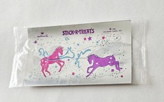 Vtg Stick R Treats Stickers NIP Hallmark Foil Unicorns 1984 Halloween Reflective