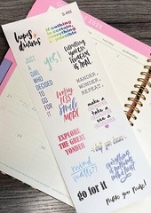 Smile,Yes, Imagine, Everything is Possible,Handmake Erin Condren Planner Sticker