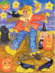 Vintage Sandylion Stickers – Full Page Sheets /Choice- Disney Scarecrow Santa ++