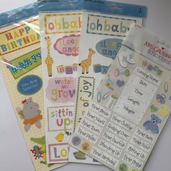 VTG Mrs. Grossman’s Baby Stickers 1998-2007 Pink or Blue You Pick
