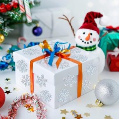 500Pcs Snow Decorative Labels Tear Resistant Backing For Party Decorations