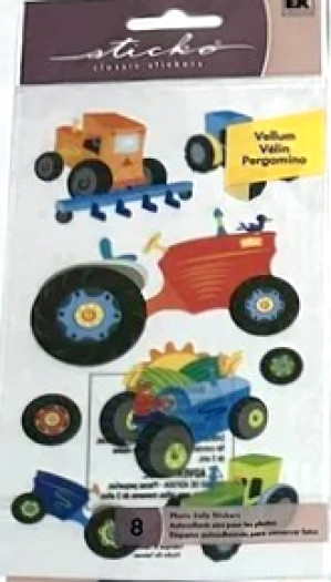 Tractor Tractors Farm Farming Construction Mowing Tilling Sticko Stickers