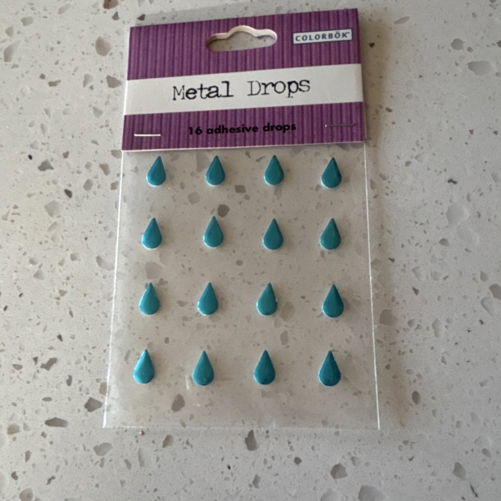 Colorbok Metal Drops Adhesive Gem Stone Plastic Scrapbooking 34688