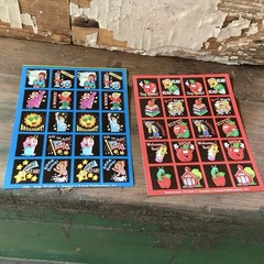 Lot of 11 Vintage Teacher Reward Calendar Sticker Sheets Missing Nov. Cute!
