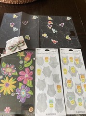 Various Spring Stickers Flowers Birds Dragonfly Easter