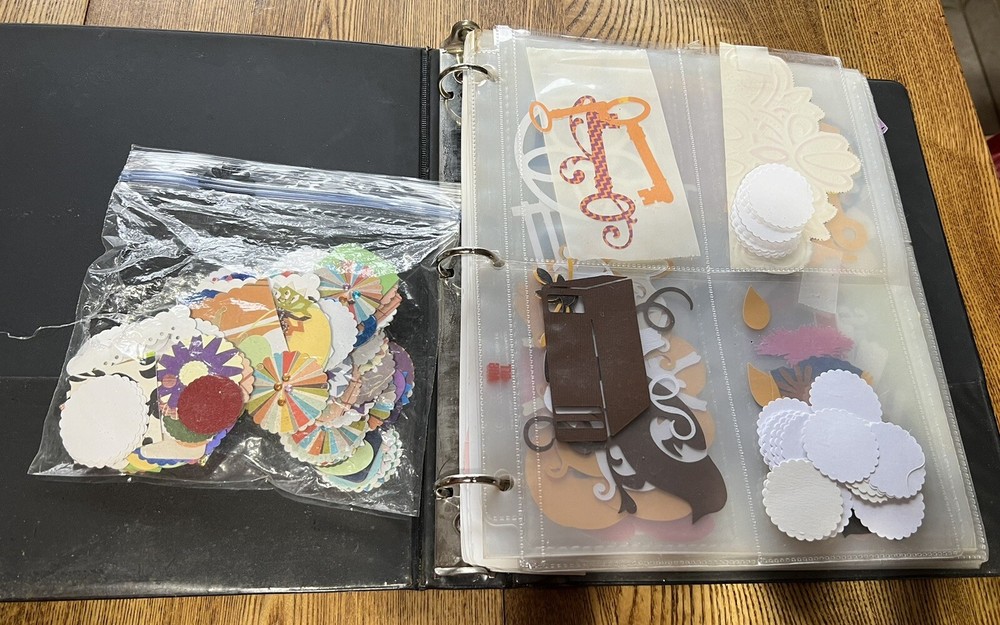 Binder Of Large Collection Of Scrapbooking Cutouts (DT-box1)