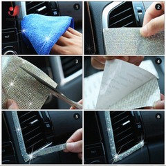 2MM Crystal Diamond Rhinestone Sticker Sheet Diamante Self Adhesive 9.4×15.7Inch