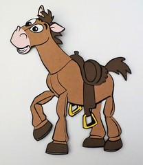 Toy Story Jessie Woody Buzz Slinky Alien Bullseye Rex ONE Scrapbook DieCut Paper