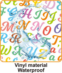 3040Pcs 20 Sheets Small Letter Number Stickers, 1/2Inch Colorful Self-Adhesive V