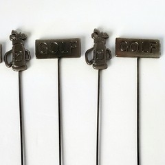 Vintage Golf Stick Pins/Picks Scrapbooking Altered Art Junk Journals Hats Retro