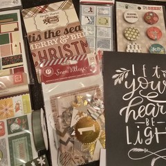 Lot Of Scrapbooking Holiday Christmas Project Life Embellishments And Papers