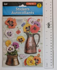 Poppies Poppy Flowers In Vases Scrapbooking Stickers By Jot