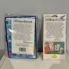 NEW Stickopotamus Pocket Sticker 6-Ring Binder Album Sun Stars + Golf Stickers