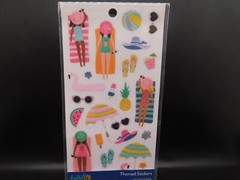 Hello Hobby themed stickers Beach 25 stickers