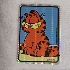 Vintage 1987 Garfield Prism Hologram Vending Machine Stickers Lot Of 11 NOS