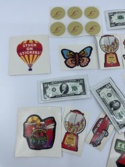 Vintage 1980s Sticker Lot of 17 Retro School Kids Novelty Stickers
