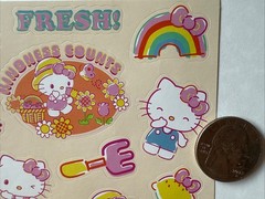 KINDNESS COUNTS HELLO KITTY Stickers(22pcs)Sanrio•Gardening •Sunshine•Flowers.
