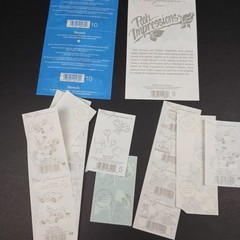 Vintage Mrs Grossmans Stickers Mixed Lot of 25 Flowers Cars Money Hearts Hawaii