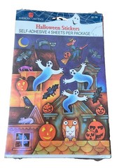 Vintage American Greetings Forget Me Not Halloween Stickers 4 Sheets (You Pick)
