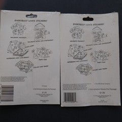 Vintage Mickey & Friends STICKERS 2 packs Gibson Horace Mickey Goofy Daisy