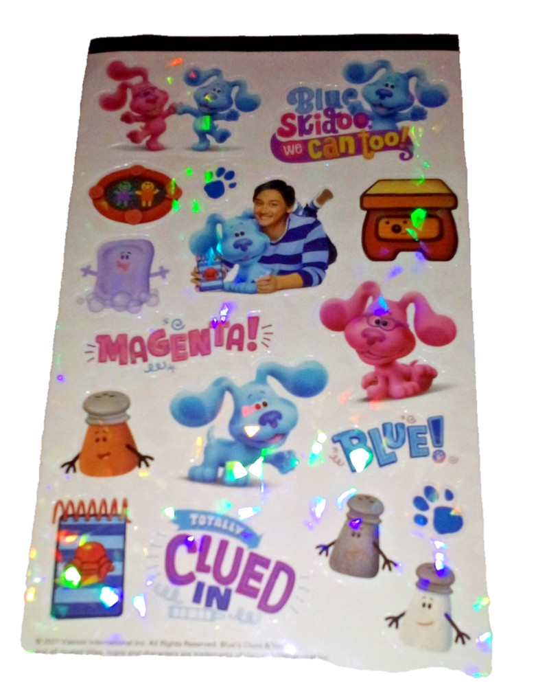 Nickelodeon Blue’s Clues Sticker Sheet Prismatic Scrapbooking SandyLion Viacom