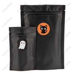 500pcs 1.5in 8 Designs Halloween Sticker Round Shaped Chrome Paper for Halloween