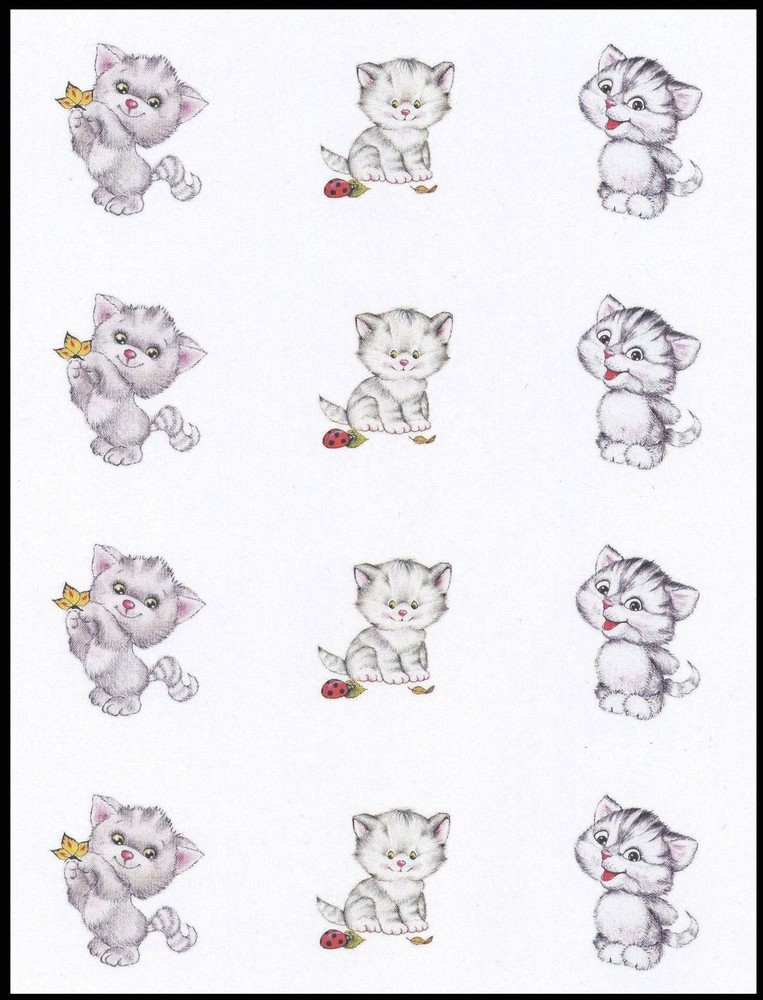 Stickers – Cat Kitten – Any Occasion CL055