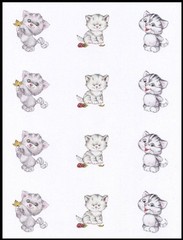Stickers – Cat Kitten – Any Occasion CL055