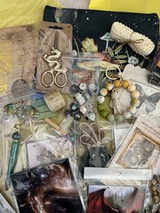 Celestial & Dragon Creative Crafting Journal Scrapbook Lot Paper Stickers Pen