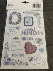 KeepSake Essentials Wedding Bliss Ring True Love Cake Stickers 2 Sheets