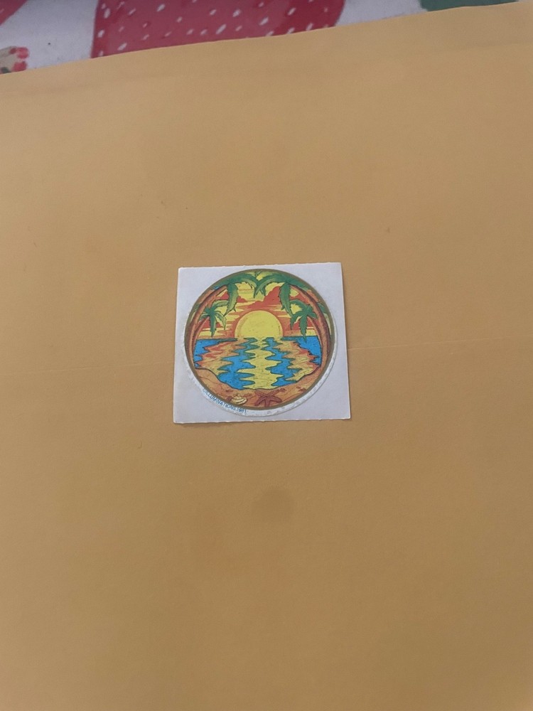 Vintage 1980s Illuminations Sunset Sticker