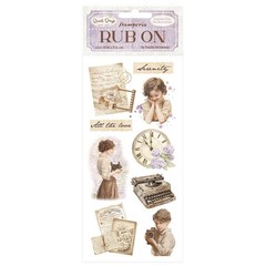 Stamperia – QUIET DAYS – VINTAGE TREASURES – RUB ON – 4″ x 8.5″