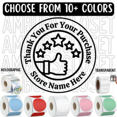 40 CUSTOM THANK YOU STICKERS 2″ LABELS SEALS EBAY STORE SCRATCH RESISTANT