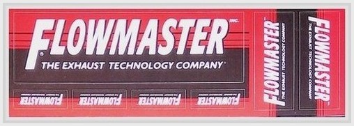 Flowmaster NOS Bumper Sticker Exhaust Tech Co Early Logo Decal 1980s Inc.