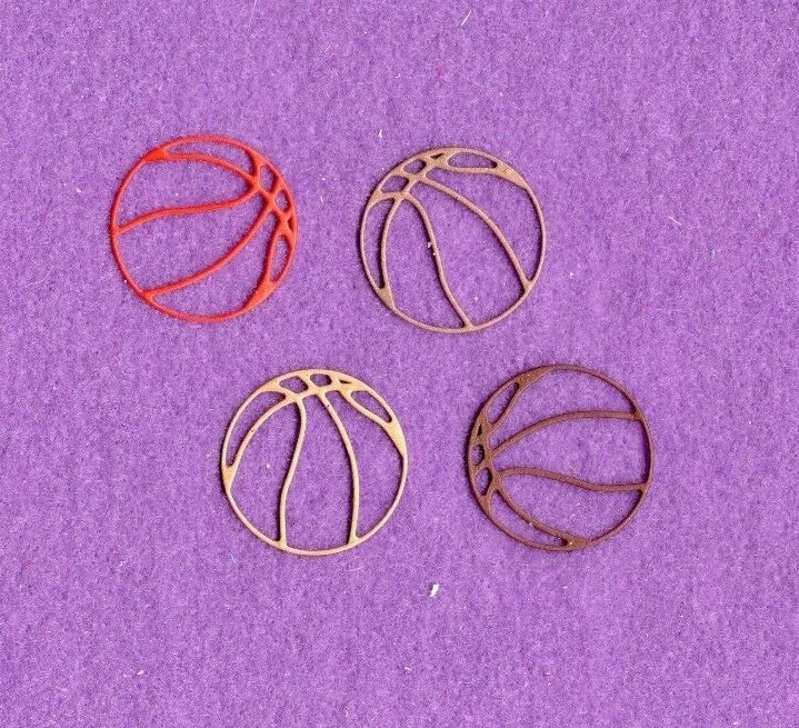 SPORTS BASKETBALL die cuts school cards scrapbook